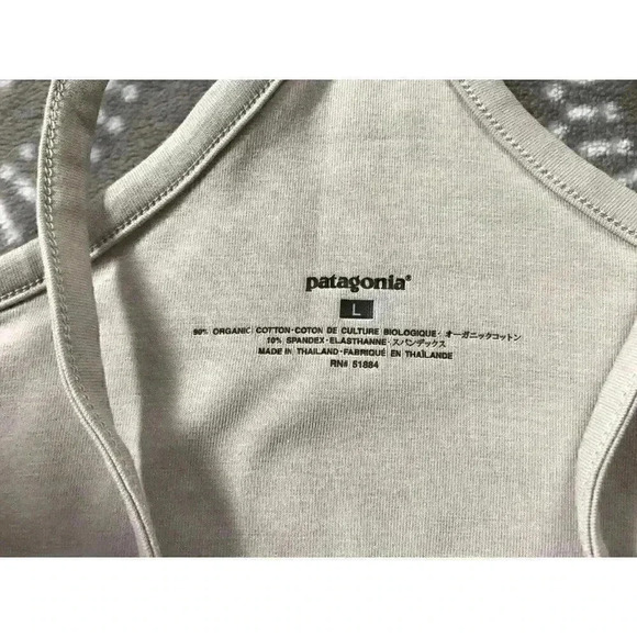 Patagonia Tank Top Shirt Womens Large Pink Balance Racerback Slim Fit Yoga NEW - Picture 6 of 10